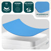 Marche pied antiderapant salle de bain empilable 50x40x10cm PP EVA bleu - vuunut.com