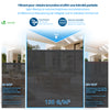 Brise vue occultant en HDPE 150g/m² 1.8x20m avec attaches de fixation anthracite - vuunut.com