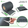 Brise vue occultant PVC 450g/m2 19cm x 70m Anthracite - vuunut.com