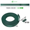 Kit de lamelles occultantes PVC brise vue 75m x 4.7cm avec 150 clips Vert - vuunut.com