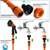 Tuyau d’Arrosage Extensible 30m avec Accessoires orange - vuunut.com