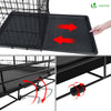 Cage pour chien pliable avec 2 portes verrouillable plateau amovible et housse de protection 92x58x64cm - vuunut.com