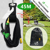 Tuyau d’Arrosage Extensible 45m Renforce avec Accessoires noir - vuunut.com