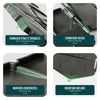 Lot de 175 pcs Bordure de jardin imitation pierre facile a installer 26.7m gris - vuunut.com