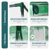 Serre de jardin Serre tomates avec porte et fenetres moustiquaire bache PE renforcee 135g/m2 200x77x170cm Vert - vuunut.com