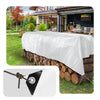 Bâche de Protection en Polyéthylène resistant et impermeable 180g/m² blanche 6x8m - vuunut.com