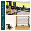 Sechoir a linge vertical tour etendoir pliable 4 niveaux 99x69x175.5 cm style bois noir - vuunut.com