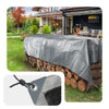 Bâche de Protection en Polyéthylène resistant et impermeable 180g/m² gris et noir 6x8m - vuunut.com