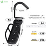 Lot de 4 supports de velo mural rangement suspendu noir - vuunut.com