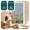 Store moustiquaire pour fenetre enroulable et recoupable en pvc L80 x H130 cm Blanc - vuunut.com