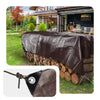 Bâche de Protection en Polyéthylène resistant et impermeable 240g/m² marron 4x8m - vuunut.com