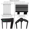 Barriere de securite Grande Version 3.6M 6 Panneaux noire - vuunut.com