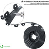 Bordure de jardin PVC flexible 40m avec piquets anthracite - vuunut.com