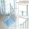 Porte serviettes sur pied autoportant 4 niveaux blanc - vuunut.com