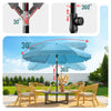 Parasol de jardin 2m avec ancrage sol et sac de transport Turquoise - vuunut.com