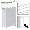 Meuble de salle de bain rangement 4 tiroirs 1 porte 82x55x30cm blanc - vuunut.com