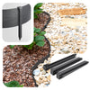 Bordure de jardin PE flexible 20M x 8 CM avec piquets gris - vuunut.com