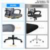 Fauteuil de Bureau Ergonomique pivotant avec dossier toile respirant Gris - vuunut.com