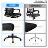 Fauteuil de Bureau Ergonomique pivotant avec dossier toile respirant Noir - vuunut.com