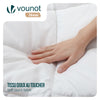 Couette 4 saisons doux 3 en 1 avec rembourrage polyester 500gsm 260x240cm blanc - vuunut.com