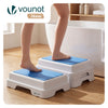 Marche pied antiderapant salle de bain empilable 43x33x11cm PP EVA bleu - vuunut.com