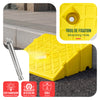 Lot de 2 Rampes de Trottoir en Polypropylene 25x27x13 cm Jaune - vuunut.com