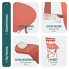 Set de Bistro en metal 1 table 2 chaises Rouge brique - vuunut.com
