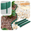Bordure de jardin PE flexible 20M x 8 CM avec piquets vert - vuunut.com