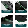 Lot de 175 pcs Bordure de jardin imitation pierre facile a installer 26.7m noir - vuunut.com