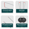 Lot de 250 piquets de fixation U 150x30mm avec 125 Rondelles de fixation plastique - vuunut.com