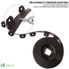 Bordure de jardin PVC flexible 40m avec piquets marron - vuunut.com