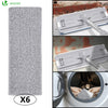 Balai microfibre et Seau Essoreur avec 6 serpillères Réutilisables Balai Plat Double compartiment gris - vuunut.com