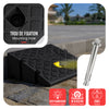 Lot de 2 Rampes de Trottoir en Polypropylene 25x27x11 cm Noir - vuunut.com