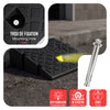 Lot de 2 Rampes de Trottoir en Polypropylene 25x27x7 cm Noir - vuunut.com