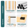 Porte serviettes sur pied en bambou 4 niveaux - vuunut.com