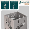 Porte-parapluies Metal avec bac de recuperation eau et 4 Crochets Motif Parapluie 15.5 x 15.5 x 43.5 cm beige - vuunut.com