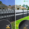 Brise vue occultant PVC 450g/m2 19cm x 70m Noir - vuunut.com