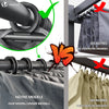 Pergola retractable 3x3m en metal et toile Polyester haute densite 180g/m2 gris - vuunut.com