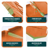 Lot de 175 pcs Bordure de jardin imitation pierre facile a installer 26.7m terracotta - vuunut.com