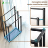 Porte serviettes sur pied autoportant 3 niveaux noir - vuunut.com