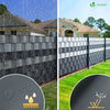Brise vue occultant PVC 450g/m2 19cm x 140m Anthracite - vuunut.com