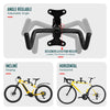Lot de 2 Support mural velo pliable et reglable metal noir - vuunut.com