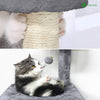 Arbre à Chat 138cm avec Griffoir Plateforme Niche et Capsule Spatiale gris - vuunut.com