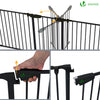 Barriere de securite cheminee pliable 3.75M 6 panneaux noir - vuunut.com