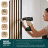 Lot de 4 panneaux acoustiques muraux Tasseaux en bois MDF avec feutre noir 120x60x2.1cm chêne clair - vuunut.com