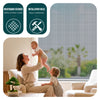 Store moustiquaire pour fenetre enroulable et recoupable en pvc L150 x H160 cm Blanc - vuunut.com
