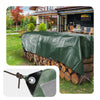 Bâche de Protection en Polyéthylène resistant et impermeable 240g/m² vert et argent 4x8m - vuunut.com