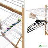 Sechoir a linge etendoir deluxe pliable Grande capacite sechage style bois blanc - vuunut.com