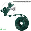 Bordure de jardin PVC flexible 20m avec piquets vert - vuunut.com