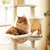 Arbre a chat Grande taille 5 niveaux avec griffoir grattoir 168cm beige - vuunut.com